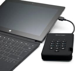iStorage diskAshur2 SSD - externe harde schijf - 8 TB - SSD - Cijfercode - Zwart — thumbnail 5