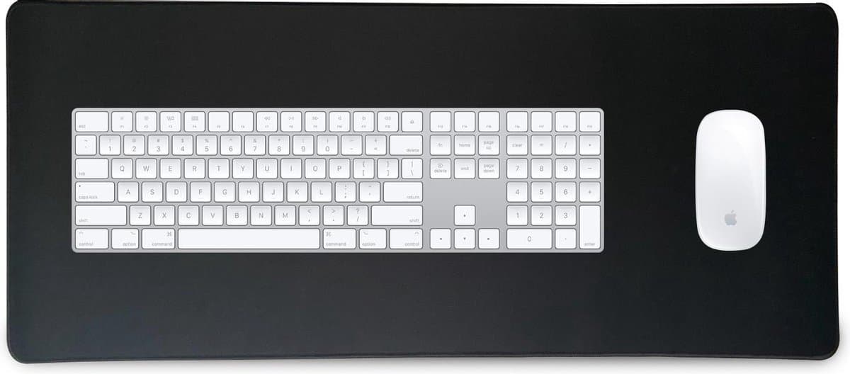 Gaming Muismat XXL - 70x30 cm - Zwart — afbeelding 1