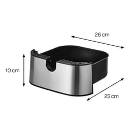 Inventum GF500HLD Airfryer XL - 5L - 8 programma's - 80-200 °C - Tot 5 personen - Zilver/Zwart — thumbnail 10