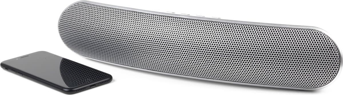 Intempo Curved Bluetooth Metallic Speaker (kleur: zilver) — afbeelding 1