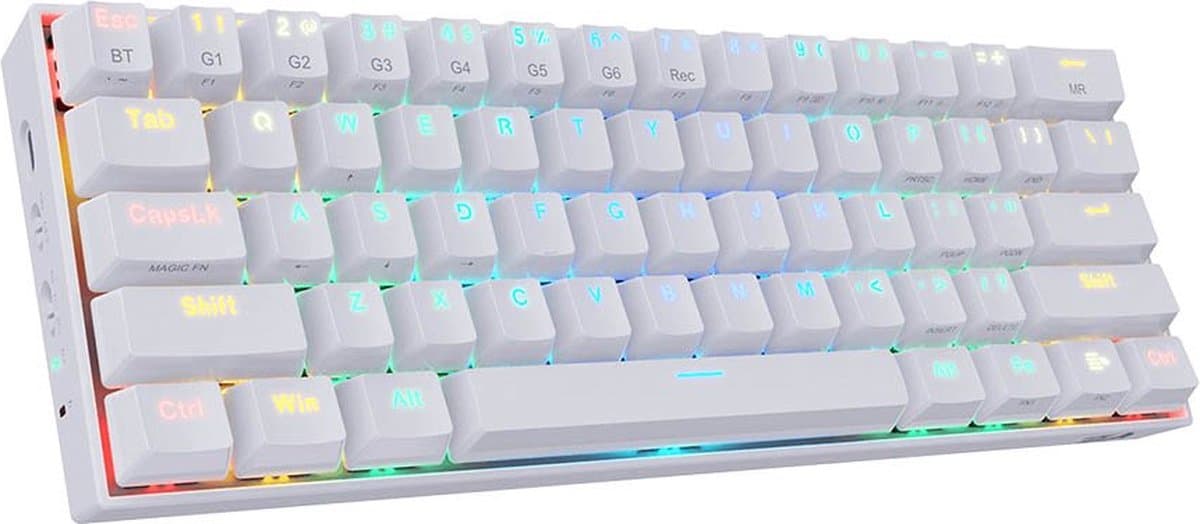 Redragon Draconic K530 Gaming Toetsenbord - Gaming toetsenbord - Gaming keyboard - Mechanisch Toetsenbord RGB 60 Key - Duurzaam - Ergonomisch - Zwart - Gaming toetsenbord mechanisch - Mechanisch toetsenbord 60% Zwart - Mechanical gaming keyboard — afbeelding 1