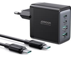 4in1 Snellader met 100W USB C Kabel - USB 3.0 en USB C Aansluiting - Geschikt voor Telefoon, Tablet, Laptop, Draadloze oordopjes en SmartWatch - Joyroom