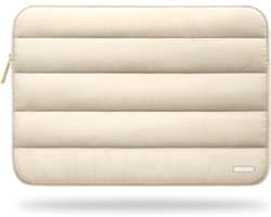 Sounix Laptophoes 15.6 inch/16 inch - Laptop Sleeve - Gebroken wit