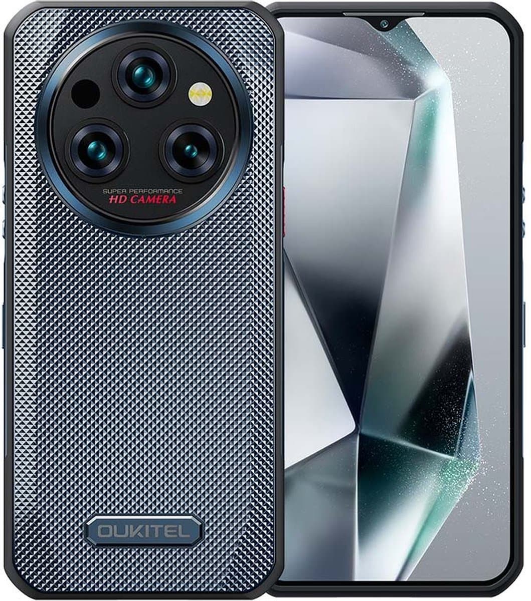 Oukitel WP35 16,8 cm (6.6") Hybride Dual SIM Android 14 5G USB Type-C 8 GB 256 GB 11000 mAh Grijs — afbeelding 1