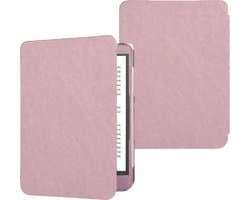 Hoesje geschikt voor Kobo Libra Colour – Extreme Shock Case - Sleepcover – Hoesje geschikt voor Kobo Forma Flip Cover Rosé