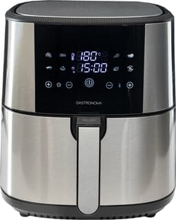Gastronoma Heteluchtfriteuse - Airfryer 8L - Inclusief Accessoires - 18290007 - RVS/Zwart — thumbnail 1