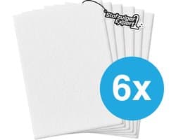 6x Universeel Micro / Hygiëne filter voor alle Stofzuigers 200x125mm - O.a. geschikt voor Miele, Siemens, Philips, Bosch, Siemens, AEG, Electrolux etc.