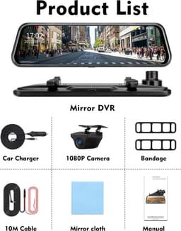 Dual Dashcam - Dashcam Voor en Achter - Auto Camera Dashcam - Dashcam Auto - Dual Dashcam voor Auto — thumbnail 2