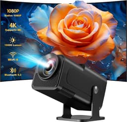 Mini 4K Thuisbioscoop Projector met Android 11.0 - 500 ANSI Lumen - Wifi 6 & BT 5.2 — thumbnail 1