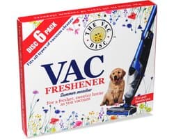 6x 'Summer Meadow' stofzuiger verfrisser geur schijven - ook voor dierenliefhebbers - geurstaafjes alternatief