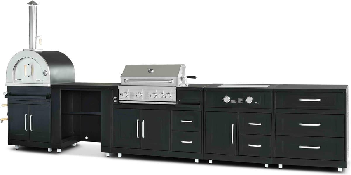 Oviala - Buitenkeuken 5 elementen en 3 kookmodules - Memphis — afbeelding 1