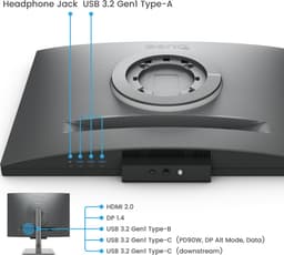 BenQ 4K Eye-Care Programming Monitor RD280U - 60Hz - IPS Beeldscherm - 3840x2560p - EyeCare - 28,2 inch — thumbnail 2