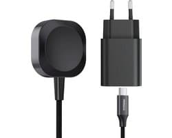 Oplader Set geschikt voor Apple Watch Oplader + USB C Adapter - iWatch Lader met Oplaadkabel - USB C Kabel