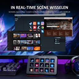 FIFINE - D6 - Mixer - RGB Studio Controller - 15 LCD Aanpasbare Toetsen - Podcast / Streaming / Gaming - Inclusief Gratis Software - Zwart — thumbnail 12