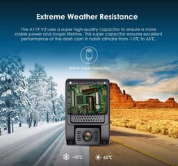 Bolmans - Dashcams - Dashcam voor Auto - Incl. GPS, CPL en Geheugenkaart - Verstelbare Lens - 5MP - Nachtzicht - Parking Monitor - G-Sensor - Met 2inch Scherm — thumbnail 3