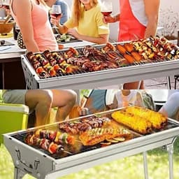 Herzberg Adventure Grill: Draagbare BBQ met Luxe Opbergtas - Barbecue — thumbnail 3