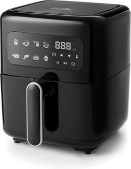 FRITEL Airfryer SnackTastic® 4303 – Compacte Airfryer / Heteluchtfriteuse 2,8L – 1200W – Voor 1-2 Personen – Digitaal Touchscreen – 8 Programma’s – Vaatwasserbestendig – PFAS-vrij – Zwart — thumbnail 9