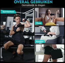 Dieptemassageapparaat - Elektrisch Handmassageapparaat voor Nek en Schouder met 99 Snelheden - 8 Massagekoppen - 2550 mAh - Led-Display Touchscreen — thumbnail 5