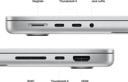 Apple Macbook Pro (2023) MPHH3N/A - 14 inch - Apple M2 Pro - 512GB - Zilver — thumbnail 3