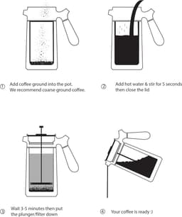 Roestvrijstalen Franse Pers Thermoskan - Dubbelwandig Geïsoleerde Koffiemaker 950 ml - 5 kopjes - Thermische Koffiebrouwer — thumbnail 5