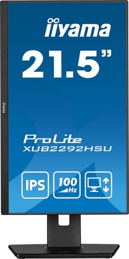 iiyama ProLite XUB2292HSU-B6 54,6 cm IPS-monitor met in hoogte verstelbare standaard en 100 Hz verversingssnelheid, zwart — thumbnail 5