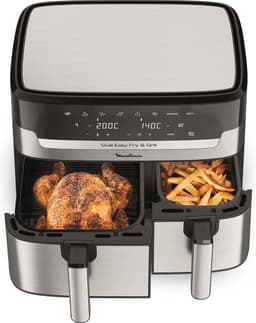 Moulinex Dual Easy Fry & Grill EZ905D20 - Airfryer - 8,3 L - Stainless Steel — thumbnail 2