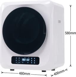 Afzuigdroger, RVS droger, 2,5 kg, feitelijk tot 4 kg, 850 W, meervoudige filtratie, 6 programma's, 6 functies. Oververhittingsbeveiliging, wandmontage [Energieklasse C] — thumbnail 5