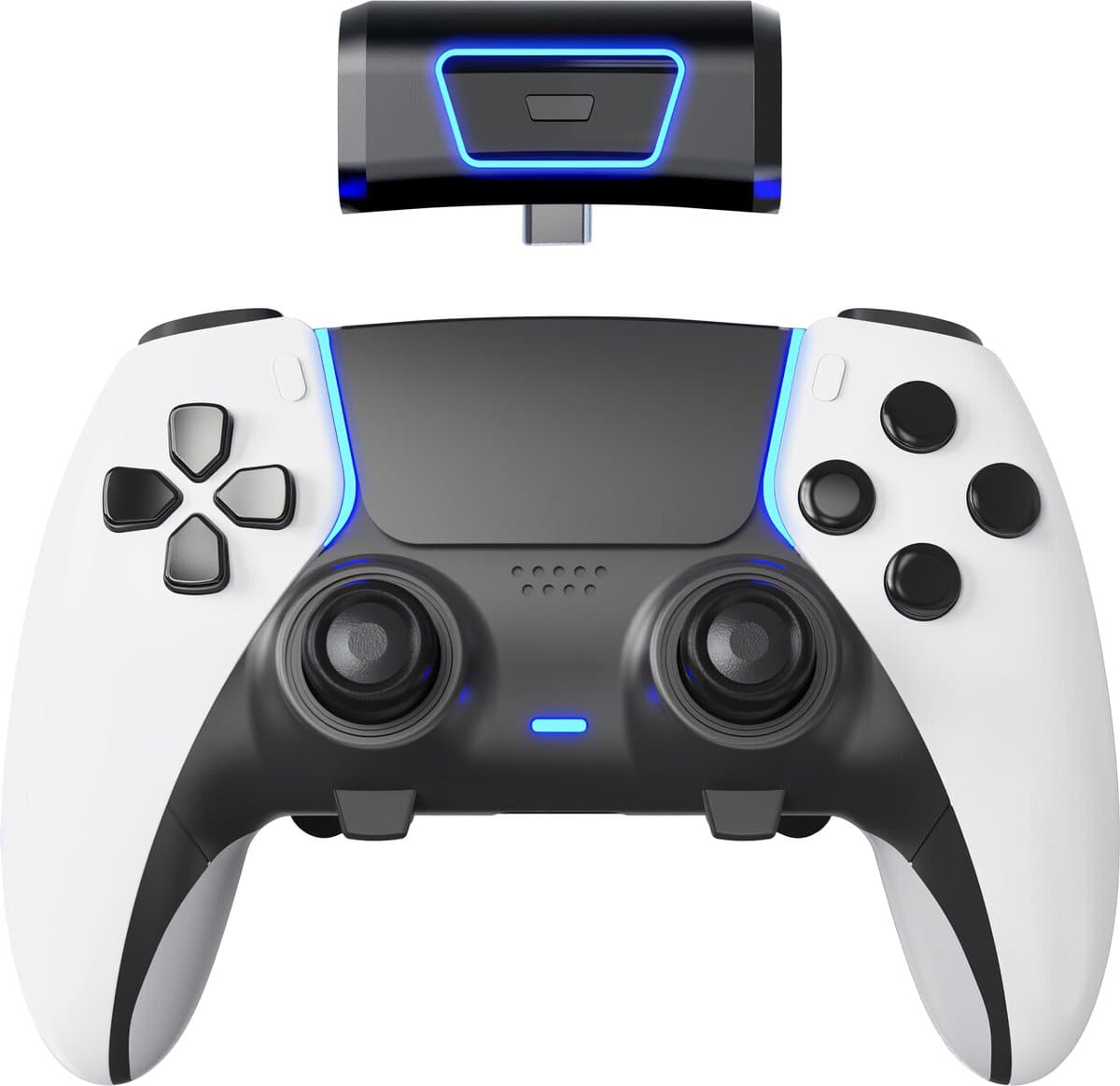 Powerbank geschikt voor Playstation 5 (PS5) DualSense controller - 1900 mAh Accu – Krachtige Oplaadbare Batterij Geschikt Voor PS 5 controller- Accu Oplaadbaar Met USB-C - Oplaadkabel Inbegrepen – Play & Charge - Accu — afbeelding 1