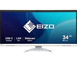 EIZO FlexScan EV3450XC-WT computer monitor 86,6 cm (34.1") 3440 x 1440 Pixels UltraWide Quad HD LCD Wit
