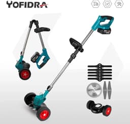 Eszenzics™ Professionele Accu Grasmaaier - 3-in-1 Trimmen Maaien Zagen - Gratis Accu 18V voor Makita - Draadloos - Telescopische Steel - Zaag- en Maaiblad — thumbnail 1