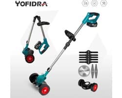 Eszenzics™ Professionele Accu Grasmaaier - 3-in-1 Trimmen Maaien Zagen - Gratis Accu 18V voor Makita - Draadloos - Telescopische Steel - Zaag- en Maaiblad