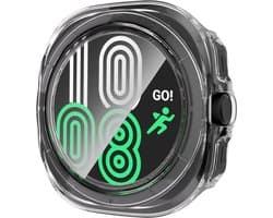 Stravo Watch case screenprotector - hoesje - gehard glas - geschikt voor Samsung Galaxy Watch Ultra / Ultra 2025 - transparant