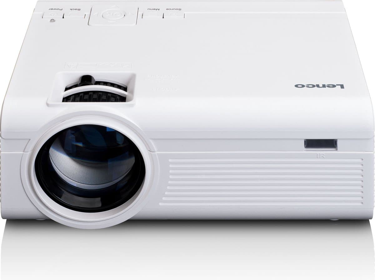 Lenco Beamer - Full HD 1080P - Projector met Bluetooth - LPJ-280WH Mini Beamer - Wit — afbeelding 1