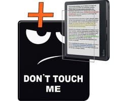 Hoesje Geschikt voor Kobo Libra Colour Hoes Book Case - Hoes Geschikt voor Kobo Libra Colour Hoesje Book Cover Met Screenprotector - Don't Touch Me