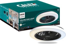 Calex Slimme Plafondventilator met verlichting - App bedienbaar - Afstandsbediening - Zomer en Winterfunctie - 50cm - Stille ventilator - Schema's en timers — thumbnail 1