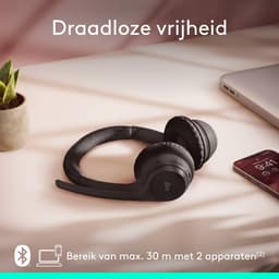 LOGITECH Zone 300 981-001407 On-ear Draadloze headset Met Noise-cancelling Zwart — thumbnail 3
