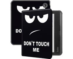 Hoes Geschikt voor Kobo Libra Colour - Luxe E-reader Bescherm Case - Hoesje Book Cover - Don't Touch Me