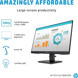 Monitor HP P24 G4 - Full HD IPS 60Hz Monitor - 24 Inch — thumbnail 8