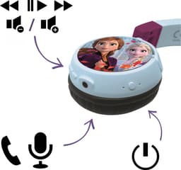 Frozen Disney Bluetooth & Whired Opvouwbare Koptelefoon — thumbnail 2
