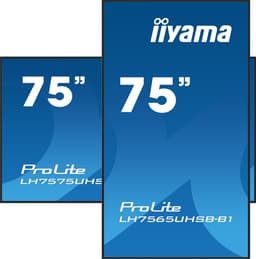 iiyama LH7565UHSB-B1 beeldkrant Kiosk-ontwerp 189,2 cm (74.5") LED Wifi 800 cd/m² 4K Ultra HD Zwart Type processor Android 11 24/7 — thumbnail 2