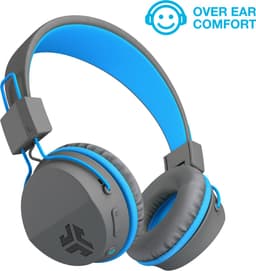 JLAB Jbuddies kinder Koptelefoon Draadloos – Koptelefoon kinderen geluidsdempend – Gehoorbescherming kinderen – Volumelimiet 84 dB – 24 uur batterijduur – Bluetooth - Grijs/Blauw — thumbnail 12