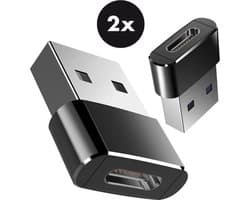 Set van 2 | USB C naar USB Adapter | USB-C naar USB convertor | opzetstuk | office | USB 3.1 to USB C HUB | pc | laptop | USB C naar USB A female | telefoon | adapter USB-A