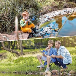 Vishengel Set Voor Beginners - 1.2M - Inclusief Opbergtas, Hengel & Doosje met Accessoires - Vishengel Kinderen - Complete Hengelset - Vishengelset - Vishengel Set - Hengel - Hengel - Vishengel set - Vishengel Kinderen - Leuk Voor Op Vakantie — thumbnail 3