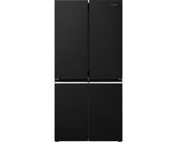 Sharp SJNFA15IMXBDEU - Amerikaanse koelkast - 4 deurs - 488 liter - energie label D - Advanced No Frost - zwart