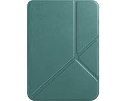 Hoesje Geschikt voor Kobo Clara Colour Hoes Book Case Trifold - eReader Hoes Geschikt voor Kobo Clara Colour Hoesje Book Cover - Donkergroen