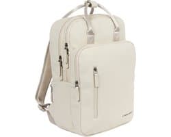 New Rebels William Milwaukee Beige 18L Rugzak Waterafstotend Laptop 15.6 Schooltas - Update: sterke ritsen