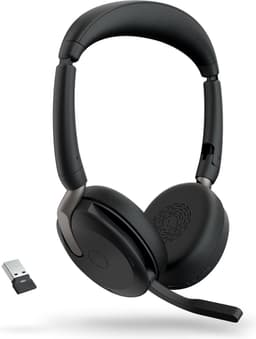 Bluetooth Headset with Microphone Jabra Evolve2 65 Flex Black — thumbnail 1