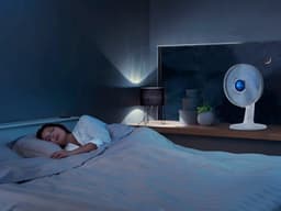 Turbo Silence Extreme+ Tafelventilator, 4 snelheden, 30 cm, stille nachtpositie, automatische trilling, instelbare oriëntatie, Turbo Boost, meerkleurig — thumbnail 4