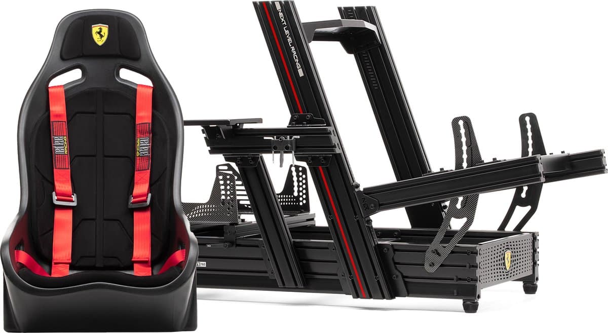 Next Level Racing - F-GT Elite 160 Scuderia Race Cockpit + Elite ES1 Seat Scuderia Ferrari Edition — afbeelding 1