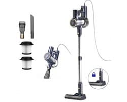 SteeFly® Steelstofzuiger Ysora 6-in-1 - Krachtig & zakloos - Draadloos multifunctioneel design - Lichtgewicht - Blauw/zilver